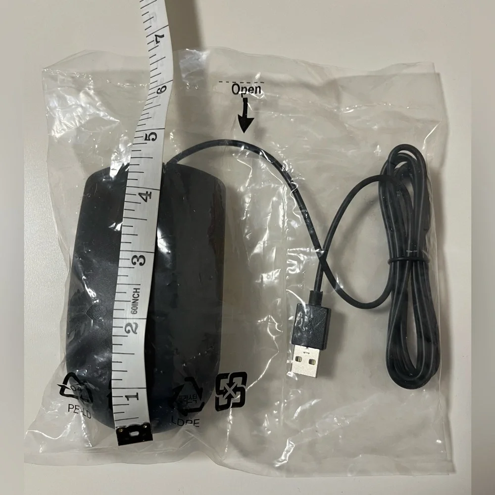 Dell MS116 DP/N 009NK2 Black USB Wired Optical Scroll Mouse